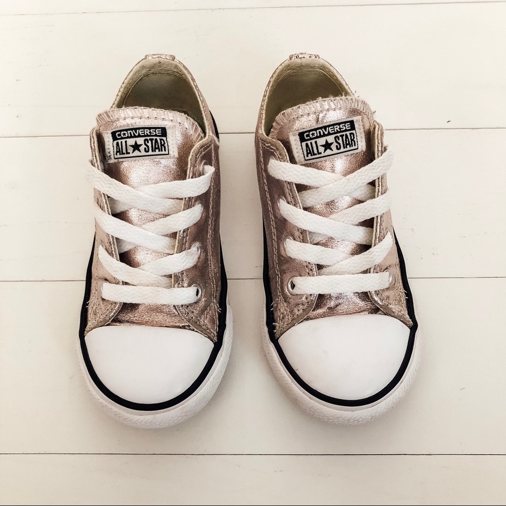 Converse Chuck Taylor Metallic Rose Gold Toddler 9